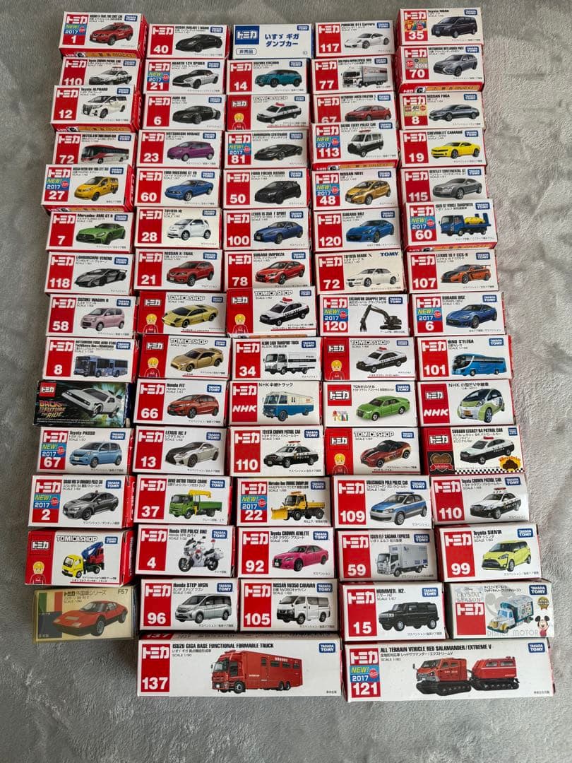 【廃盤○】【限定○】トミカまとめ売り72台（現在店頭で販売中のトミカも含む）