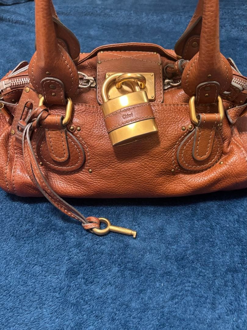 Chloé パディントン　 ブラウンレザー ハンドバッグ