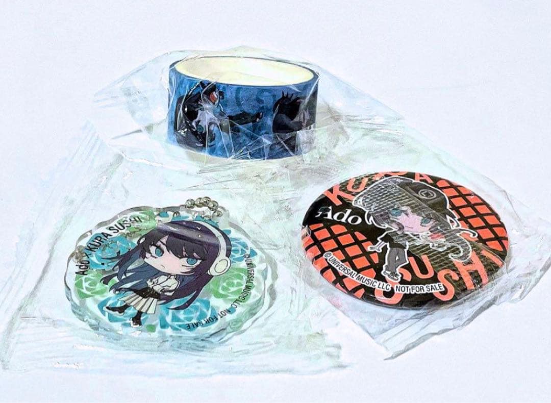 【新品】Ado コラボグッズ ポスター クリアファイル おまけ マスキングテープ