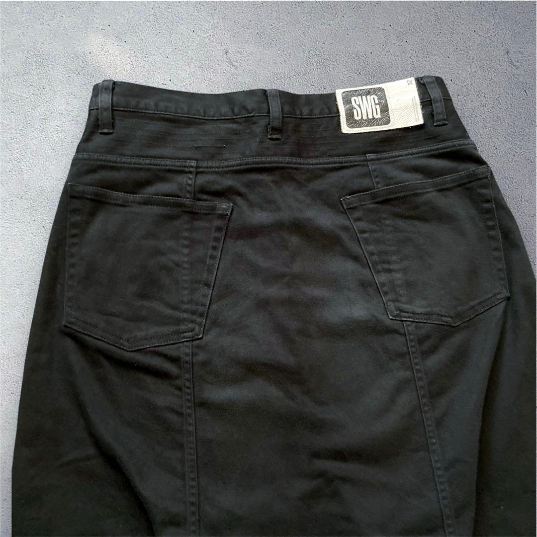 パンツ archive swagger sarrouel black jeans y2k