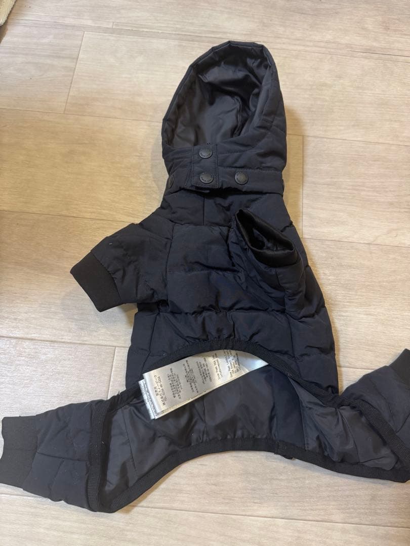  peak 犬用ダウンコート Sサイズ ブラック