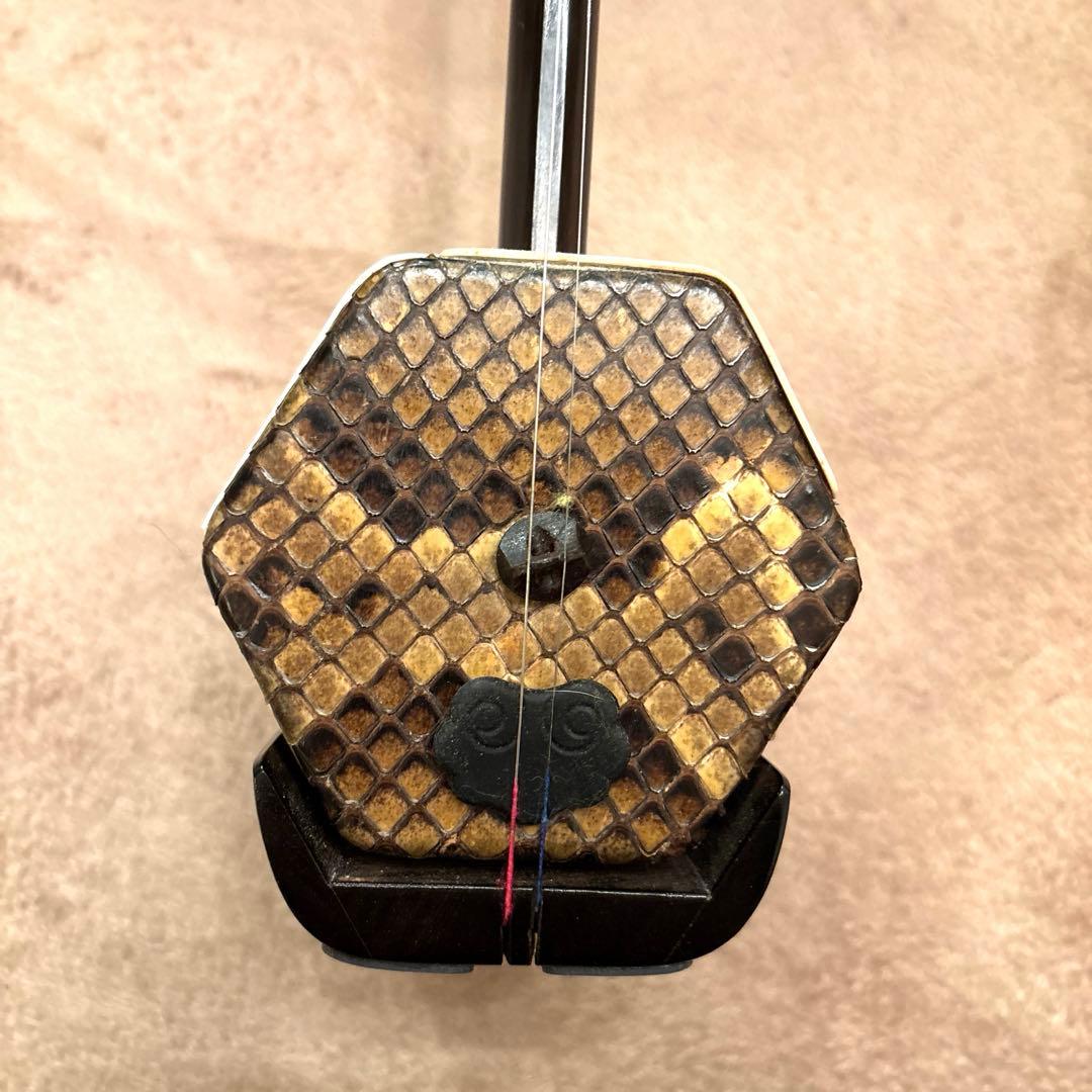 ［安いです］二胡　敦煌牌　老紅木　金星入り