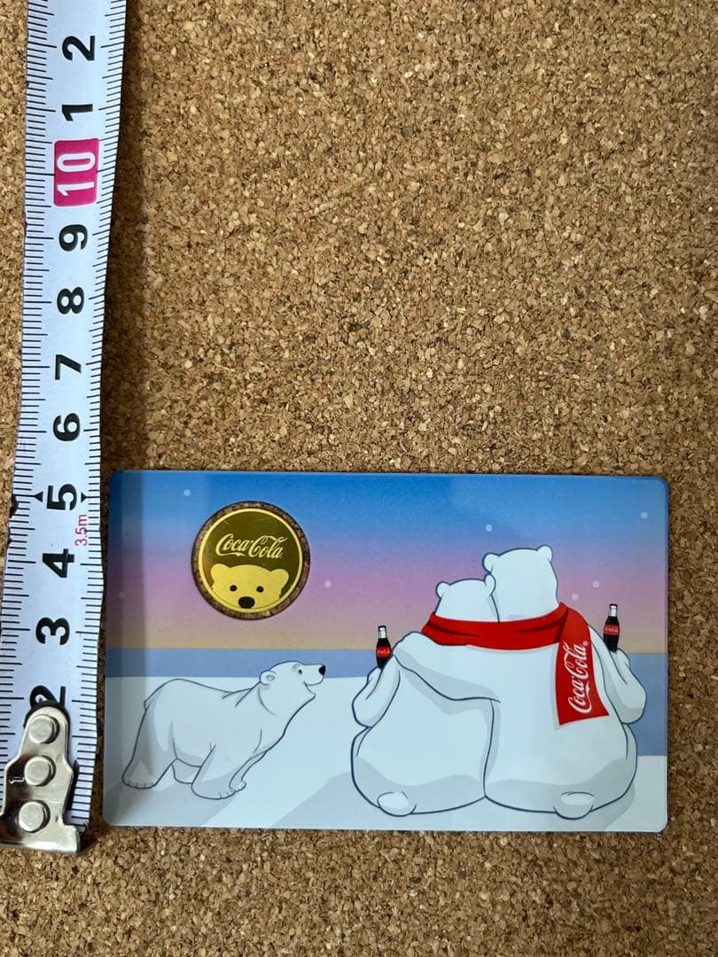 幸せのおそそ分け 希少な白くま金貨カード 一体型　記念メダル コカコーラ公式