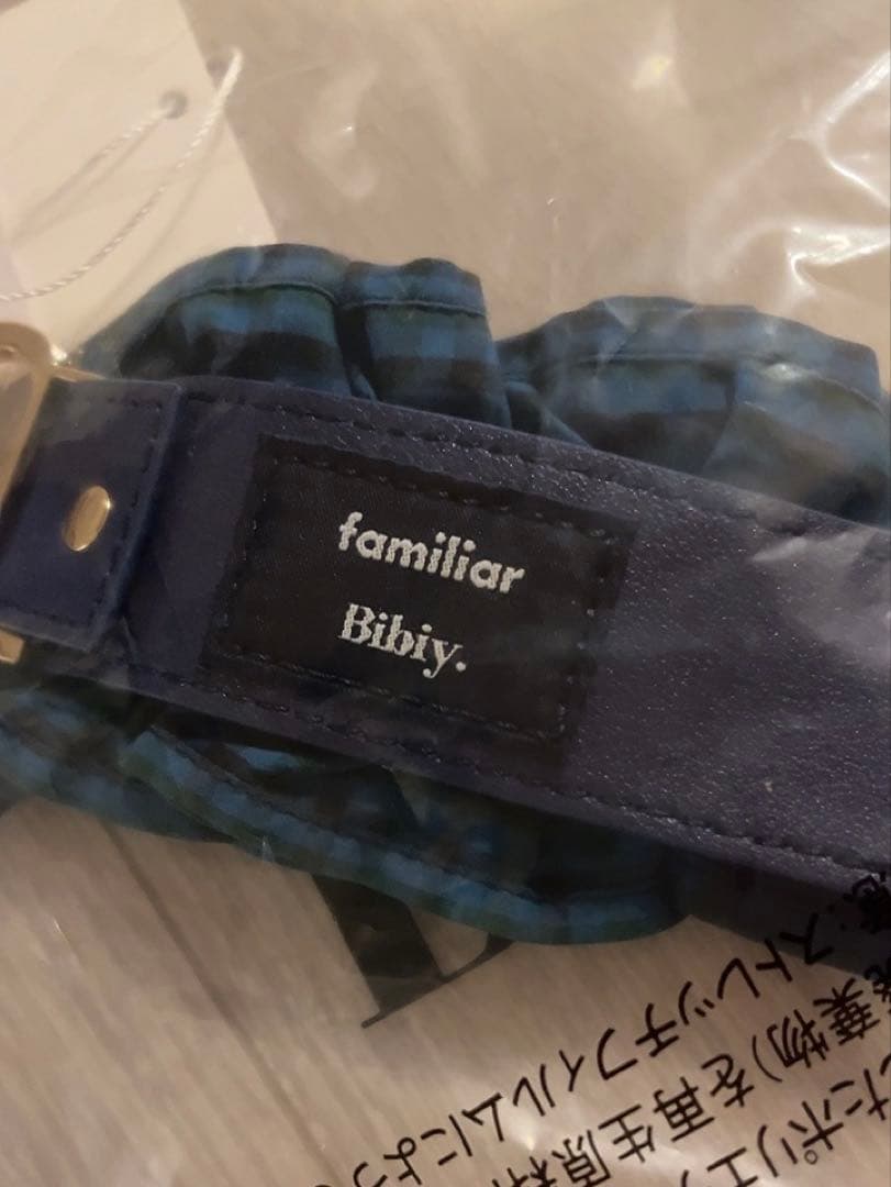 【新品未使用】familiar × Bibiy. HAND STRAP BLUE