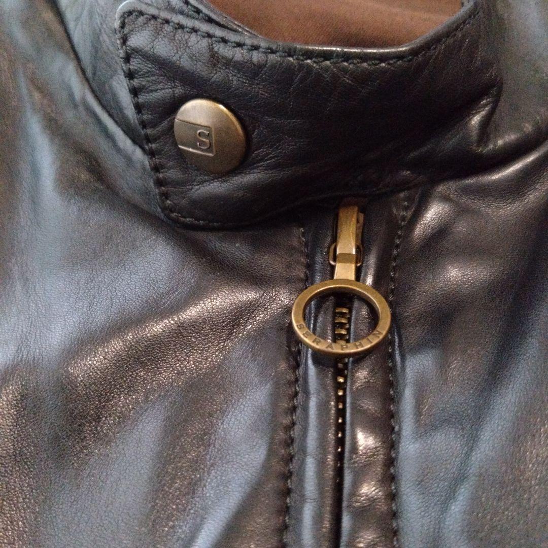 SERAPHIN セラファン　ラムレザー　シングルライダースジャケット