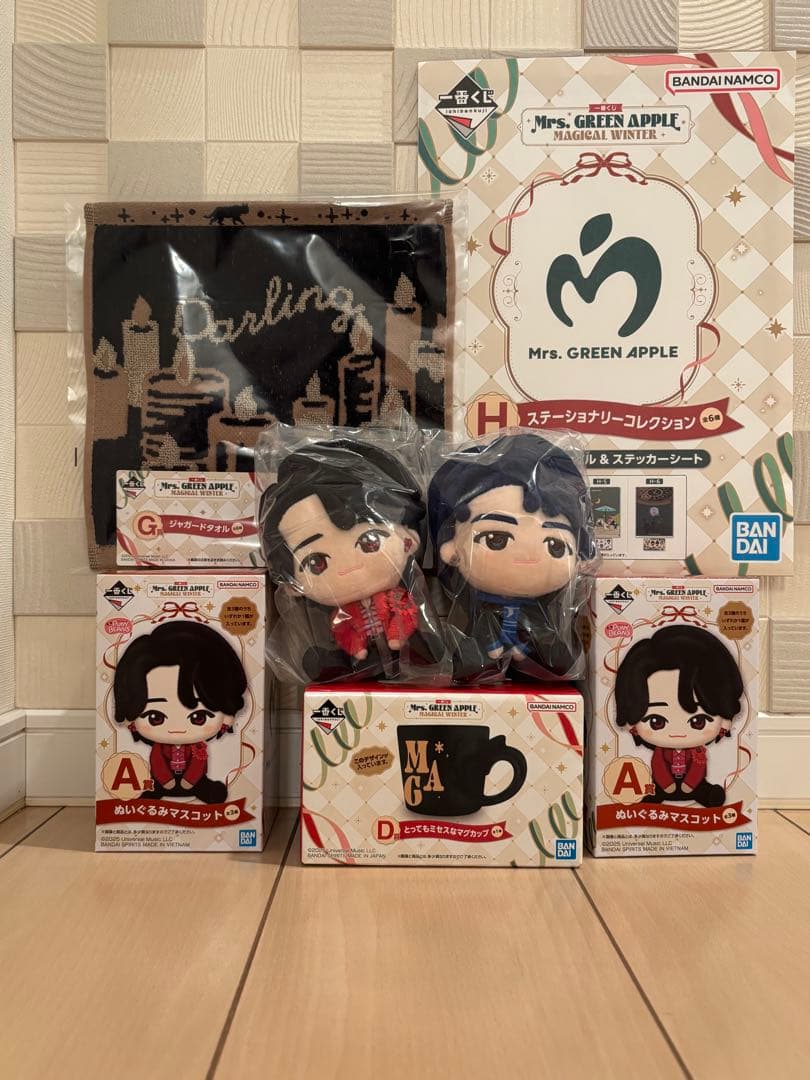 a*m様 Mrs. GREEN APPLE ミセス　1番くじ　A賞　D賞　５点セ