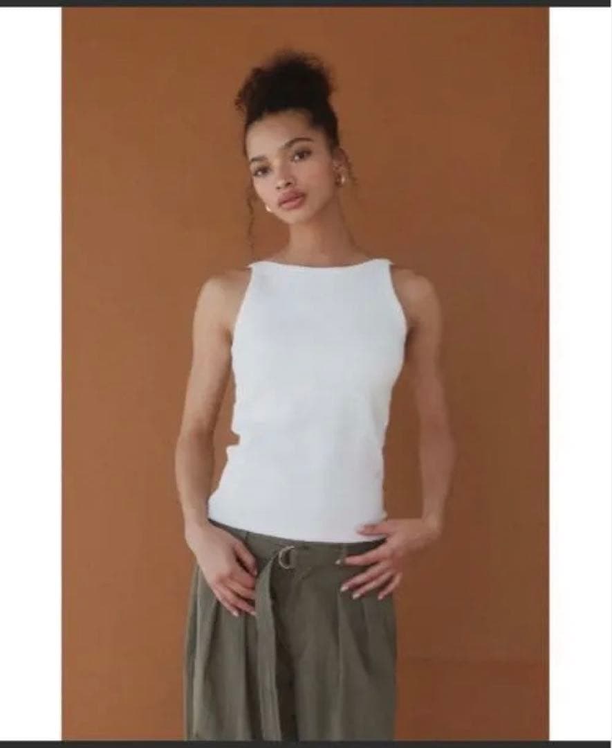 alexiastam ウェルネス ウォッシュドカラータンクトップS