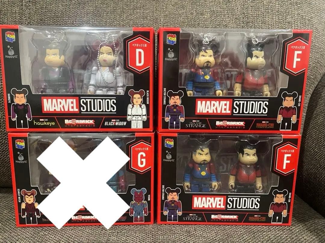 バラ売り可　ハッピーくじ　ベアブリック　MARVEL BE@RBRICK