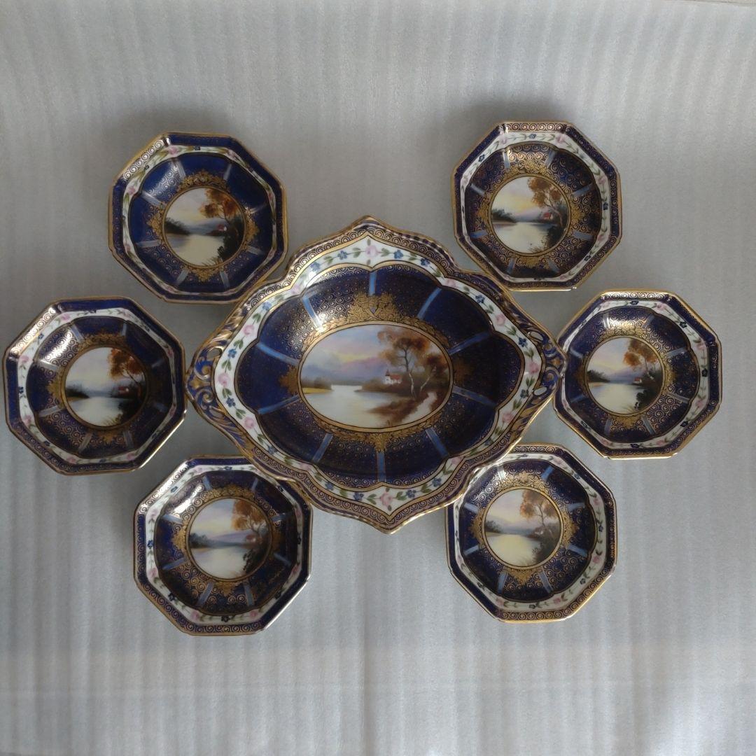 オールドノリタケ　大鉢１・小皿6枚セット