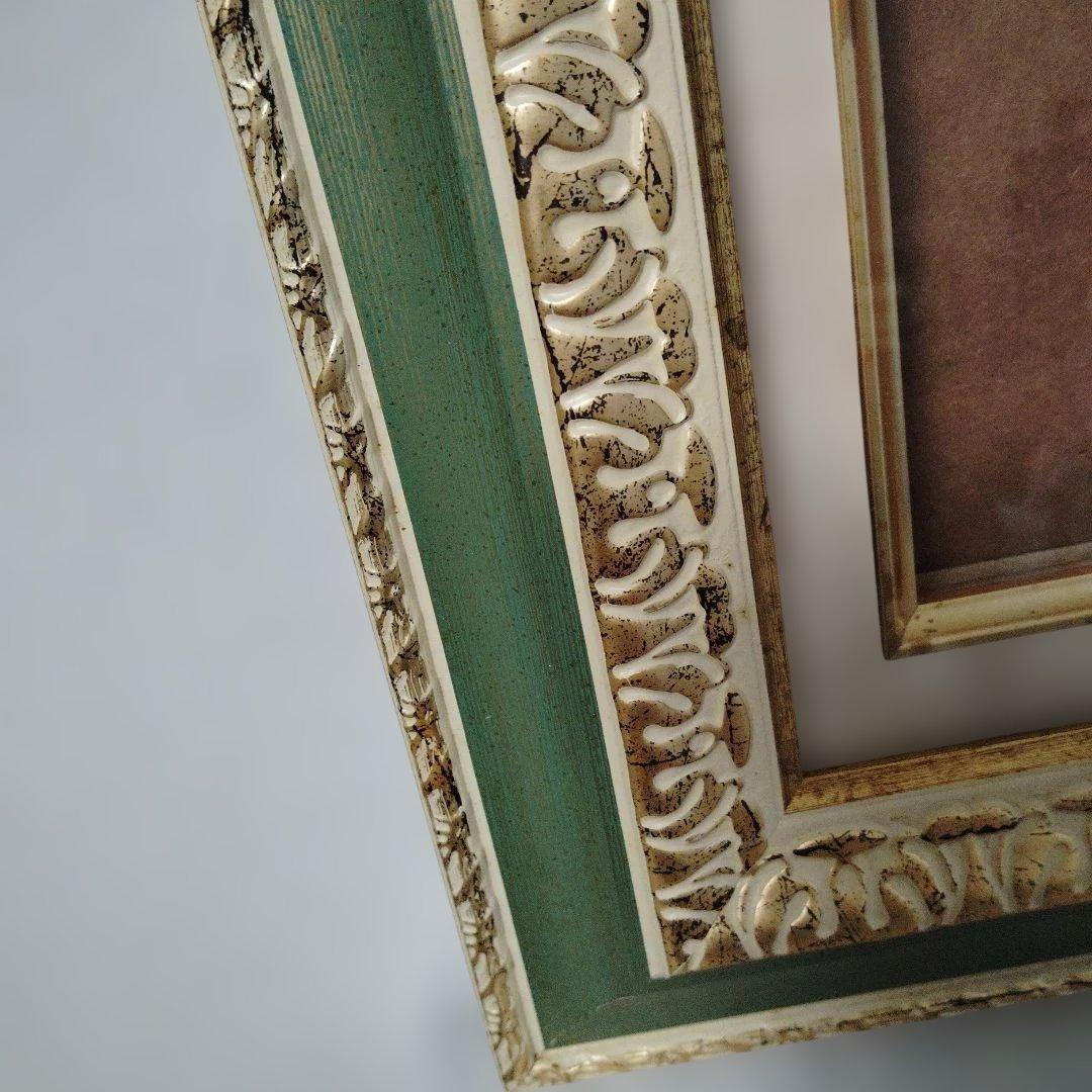 油彩額　ゴールド　額縁　アンティーク