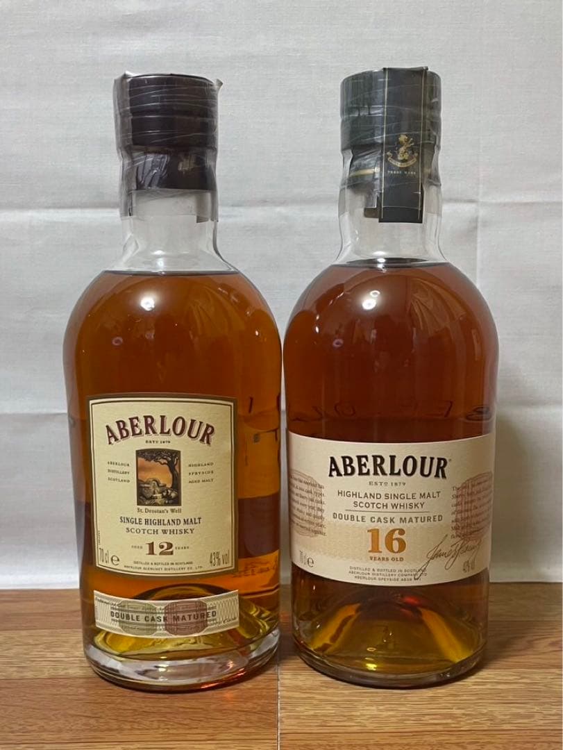 旧旧ボトル アベラワー12年&旧ボトル アベラワー16 箱付き 2本