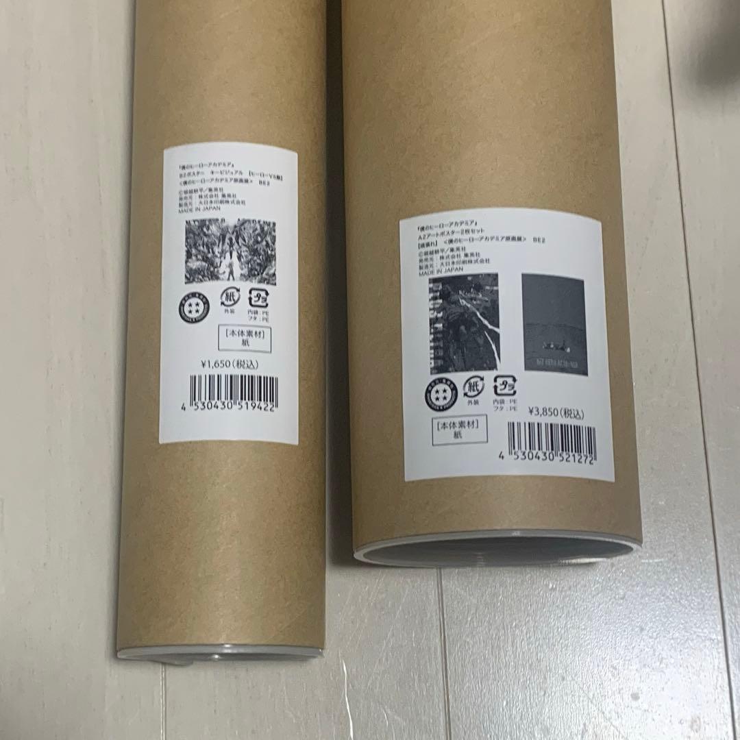 2部セット　ヒロアカ　原画展　ポスター　頑張れ　キービジュアル