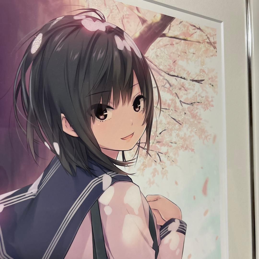 珈琲貴族先生　版画　青山さん　限定生産品　サイン入り