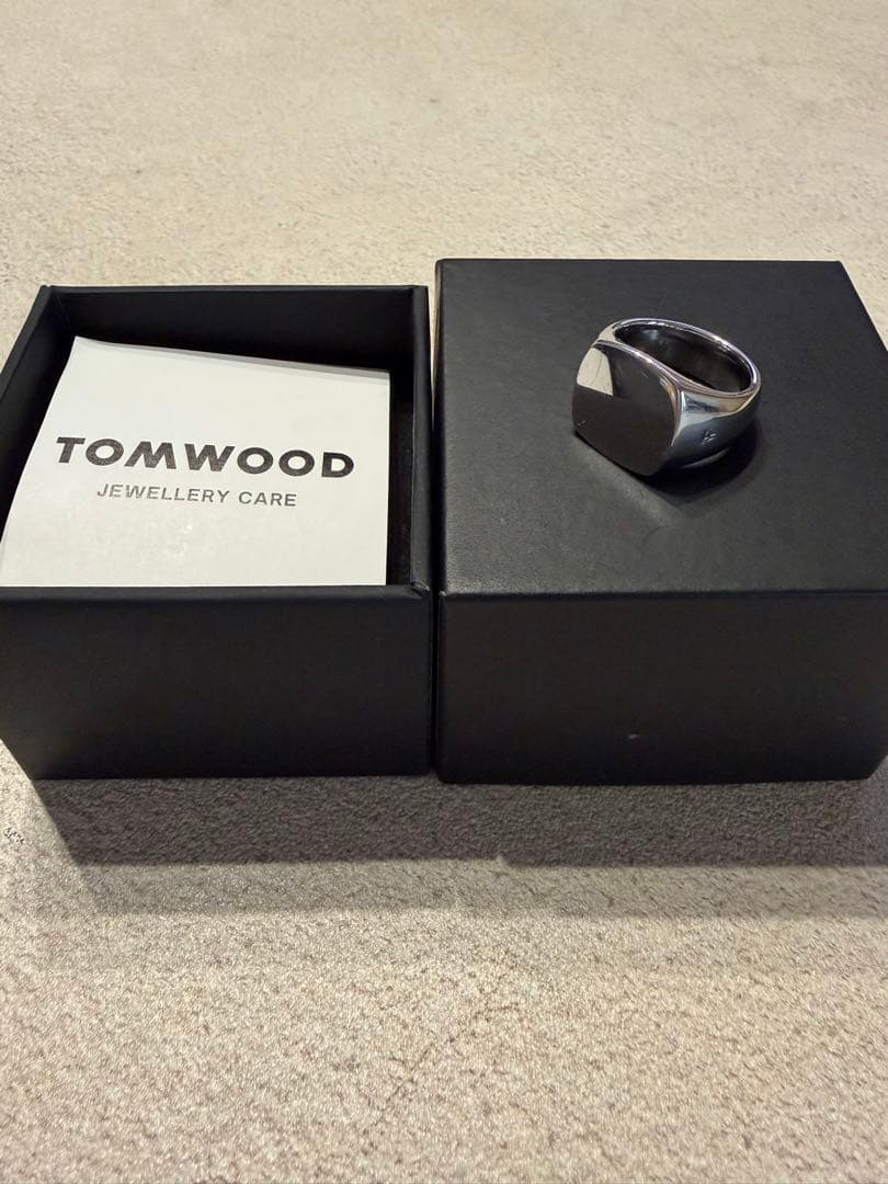 TOMWOOD シルバー スクエアリング