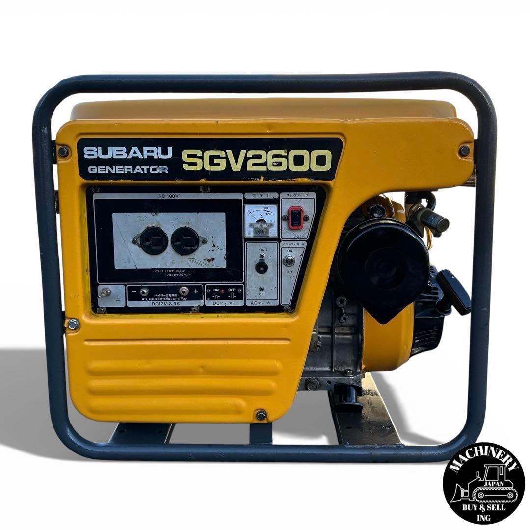 【整備・塗装済】発電機　SUBARU　SGV2600　2.2kVA