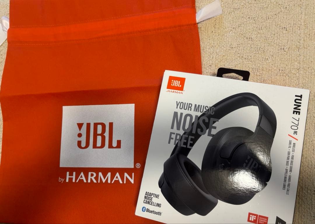 JBL ワイヤレスヘッドホン TUNE770NC Black