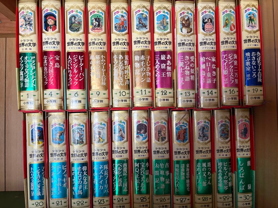 ラ*ン様 ☆小学館・カラー版 名作全集 『少年少女 世界の文学』22冊セット