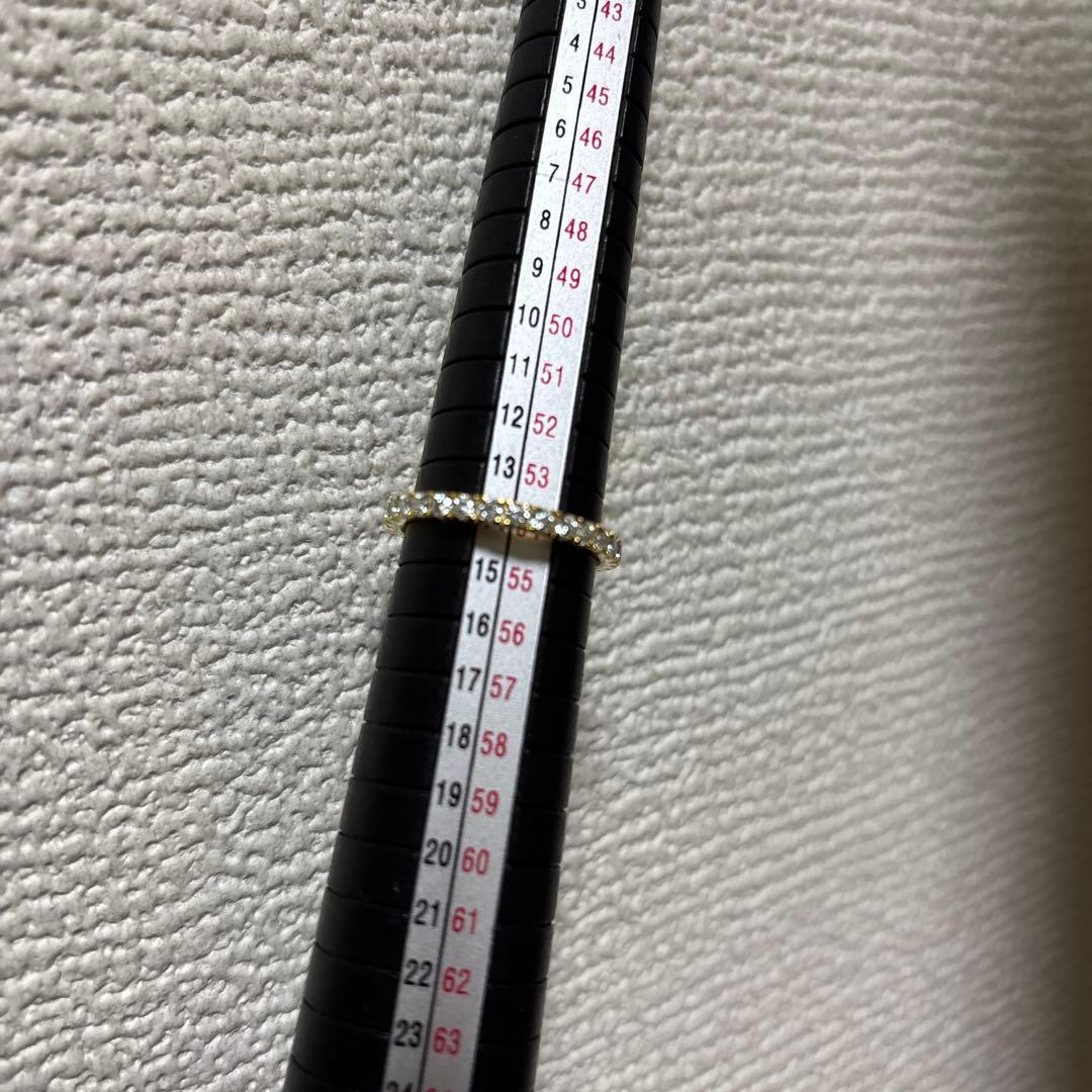 最高級モアサナイト　モアッサナイト　フルエタニティリング