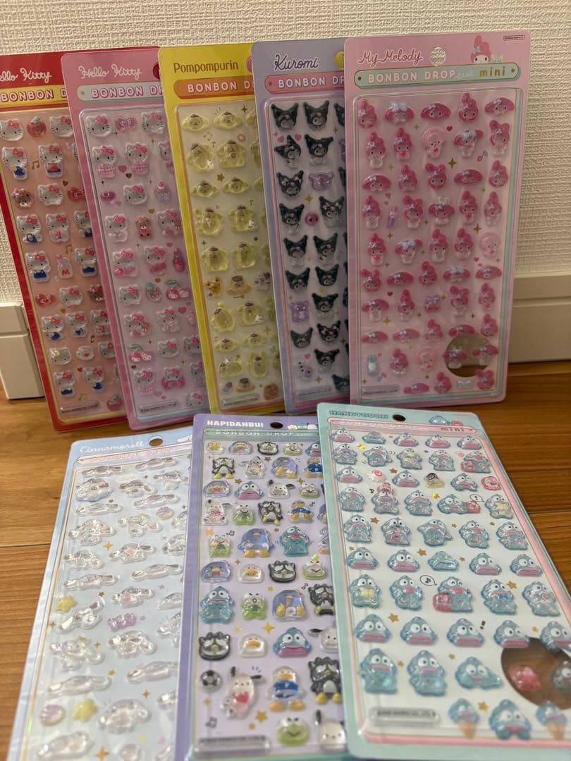 サンリオボンボンドロップシールmini コンプリートセット