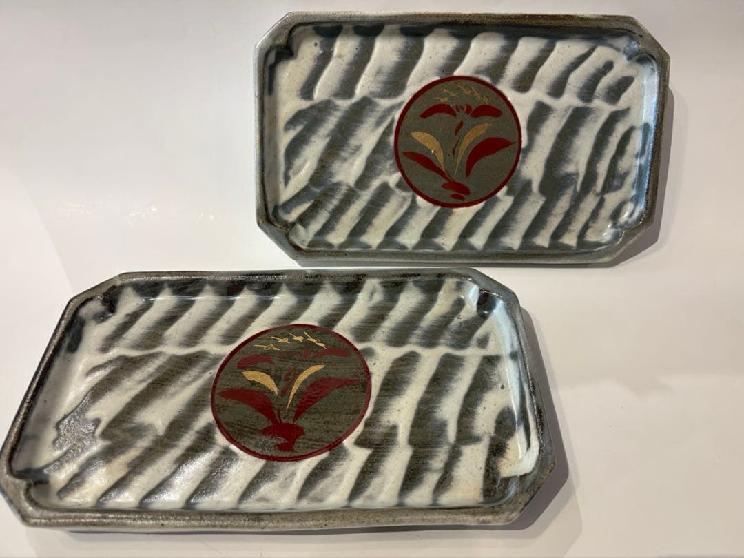 松崎健　長皿　2客　未使用品