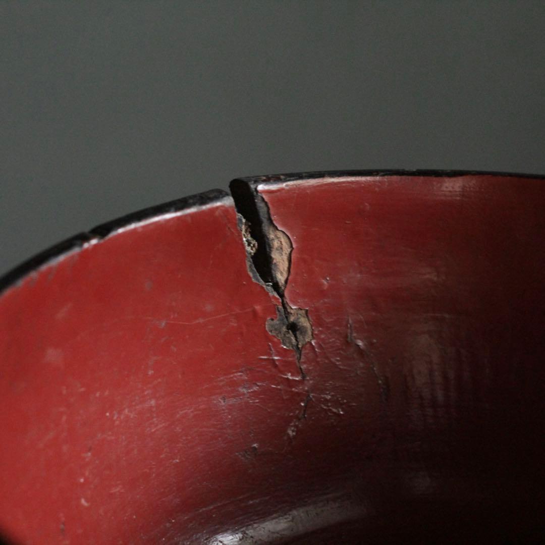 古い 酒上げ 酒器 漆器 片口 古美術 古道具 アンティーク 割れ欠け 朽木塗