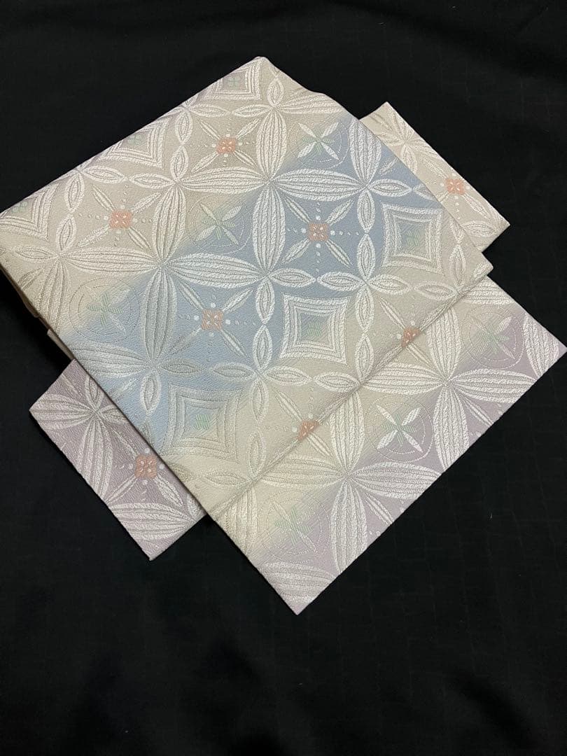 お仕立て上がり名古屋帯　新品未使用品　正絹　西陣織　No.345