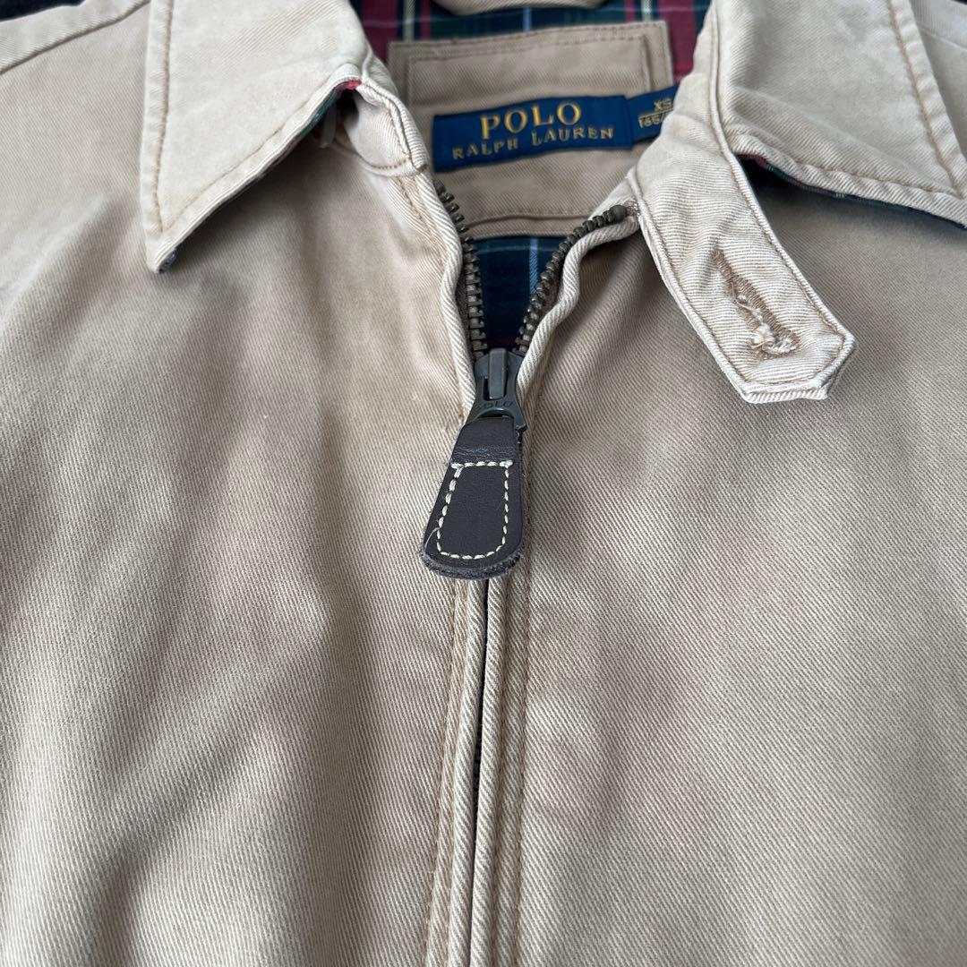 【美品】ポロラルフローレン スイングトップブルゾン 現行タグ チェック裏地 XS