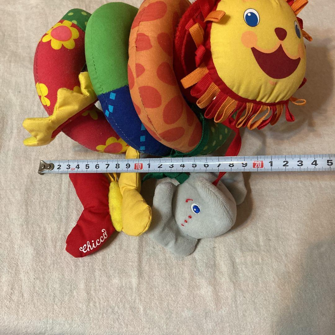 CHICCO チッコ　イタリア　ぬいぐるみ　玩具　色使いgoo ライオン象蝶鏡星