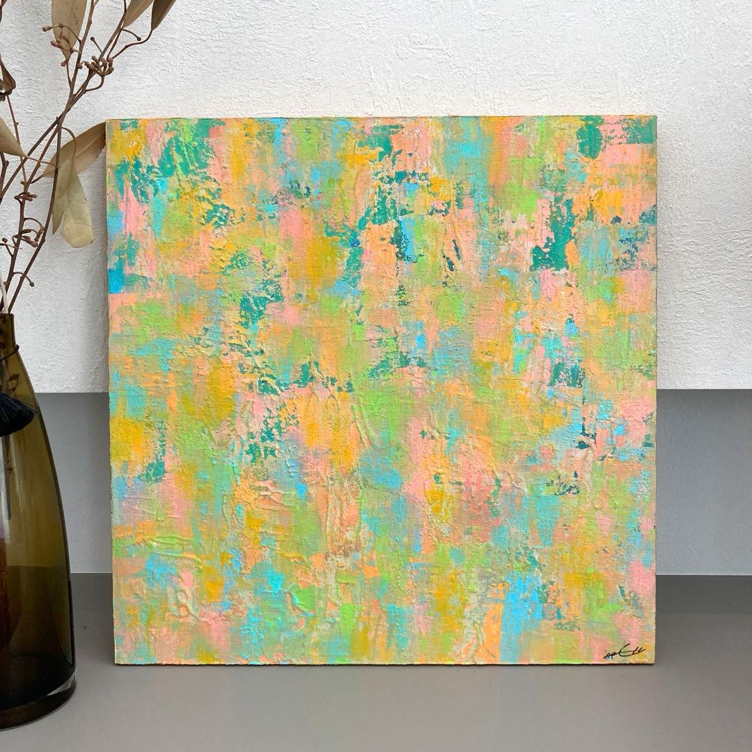 絵画 アートパネル ナチュラル 北欧 インテリア 抽象画 原画 ハンドメイド