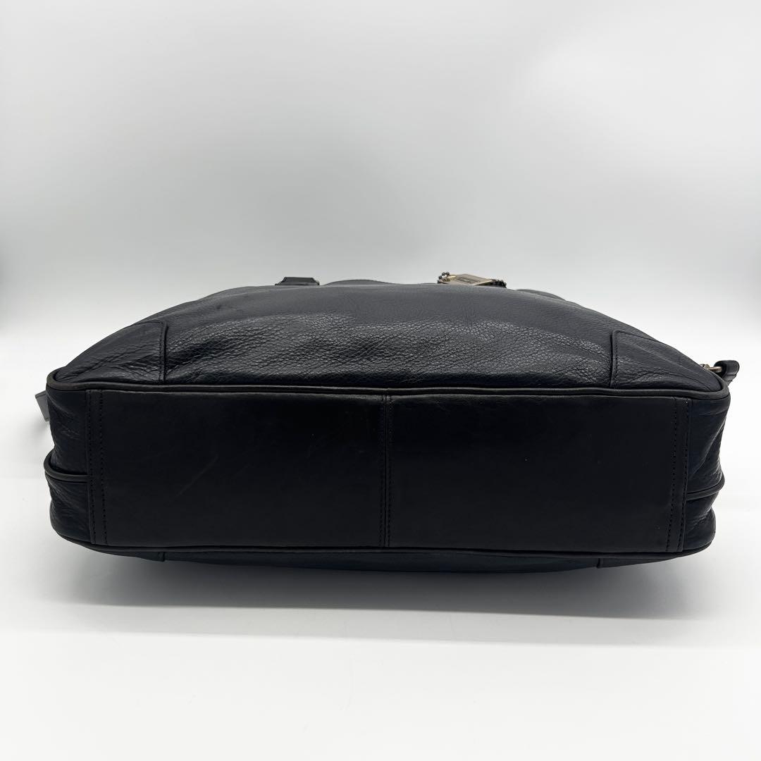 A633【美品】COACH CROSBY オールレザー ブリーフケース 2WAY