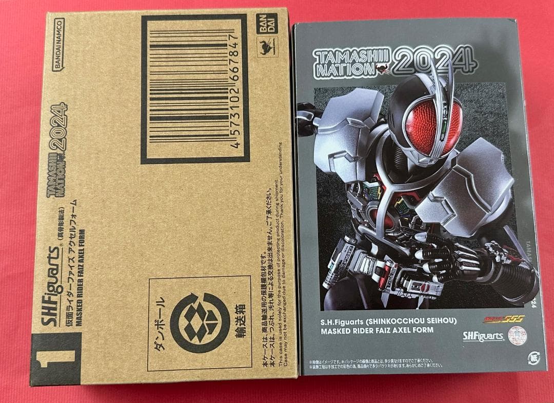 163 未開封 真骨彫 仮面ライダーファイズ アクセルフォーム 輸送箱付