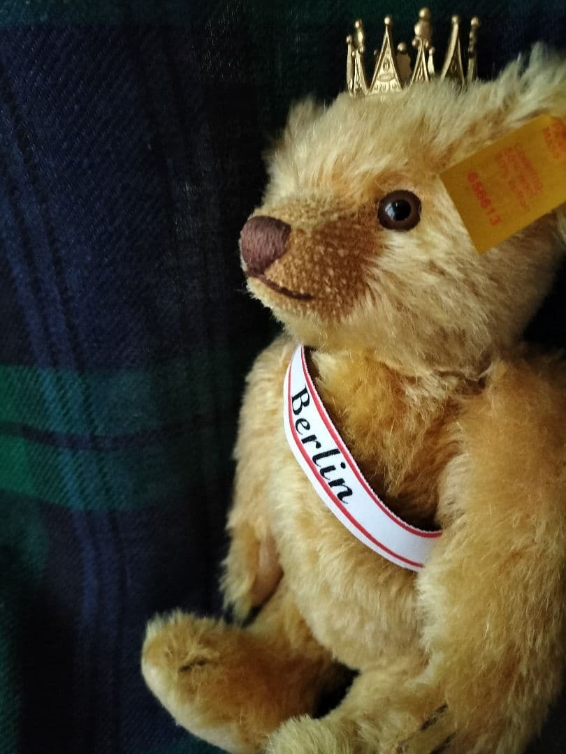 レア！Steiffの Berlin Bear 金の王冠付き