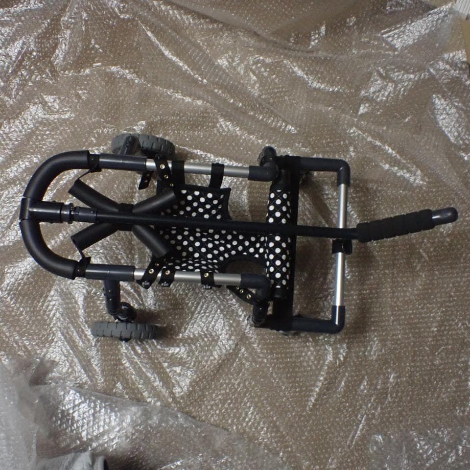 チワワ用　小型犬4輪歩行器　犬用車椅子　手押し棒