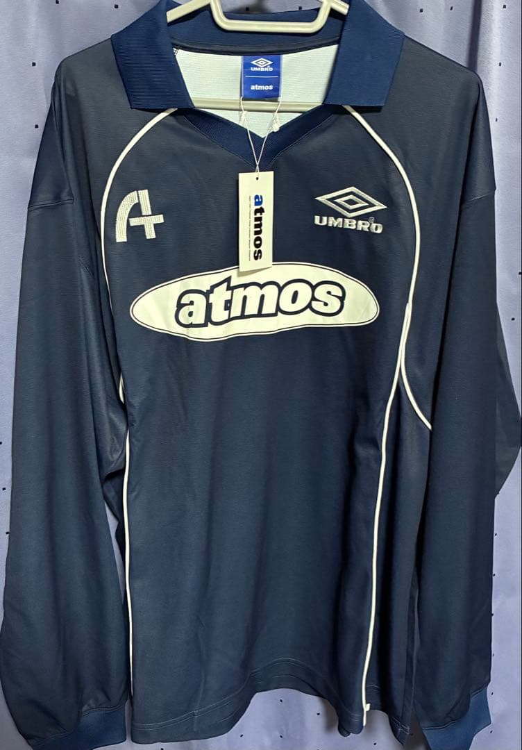 Umbro atmos 長袖シャツ ダークブルー