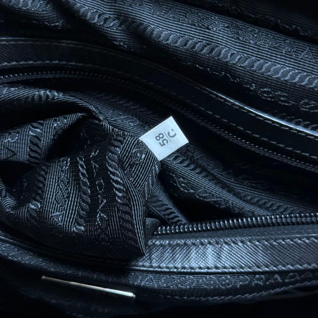 PRADA プラダ ビジネスバッグ ナイロン×サフィアーノ レザー ブラック 黒