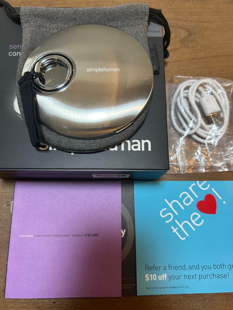 シンプルヒューマン センサーミラー コンパクト　国内正規品　LED