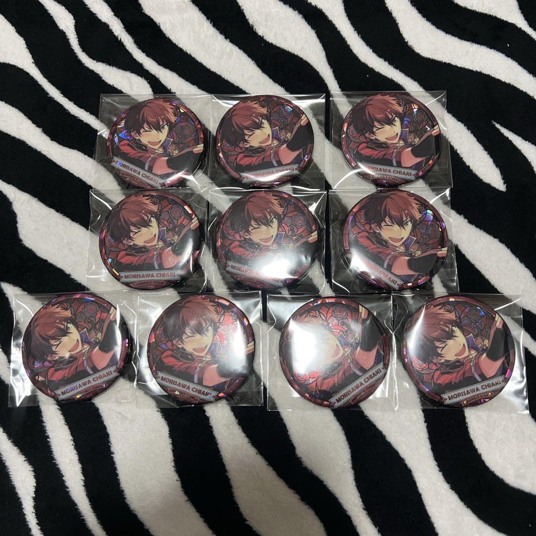 守沢千秋 中国 花窓 缶バッジ