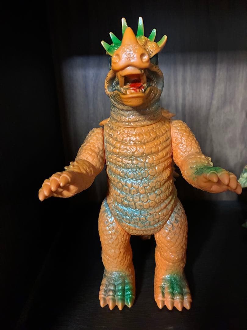 当時物　ブルマァク　アンギラス　ソフビ　ゴジラ　怪獣　マルサン