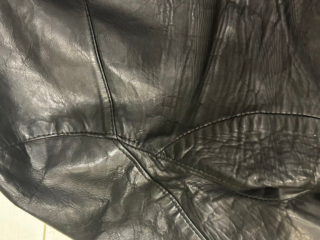 STURM ブラック レザージャケット シングルライダース