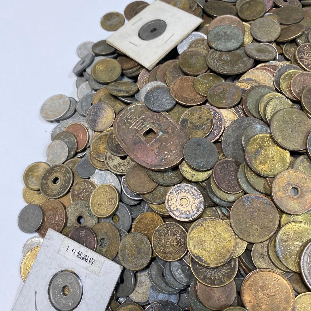 日本の古銭 明治 大正 昭和 レトロ まとめ売り 正味5.5kg NO.43