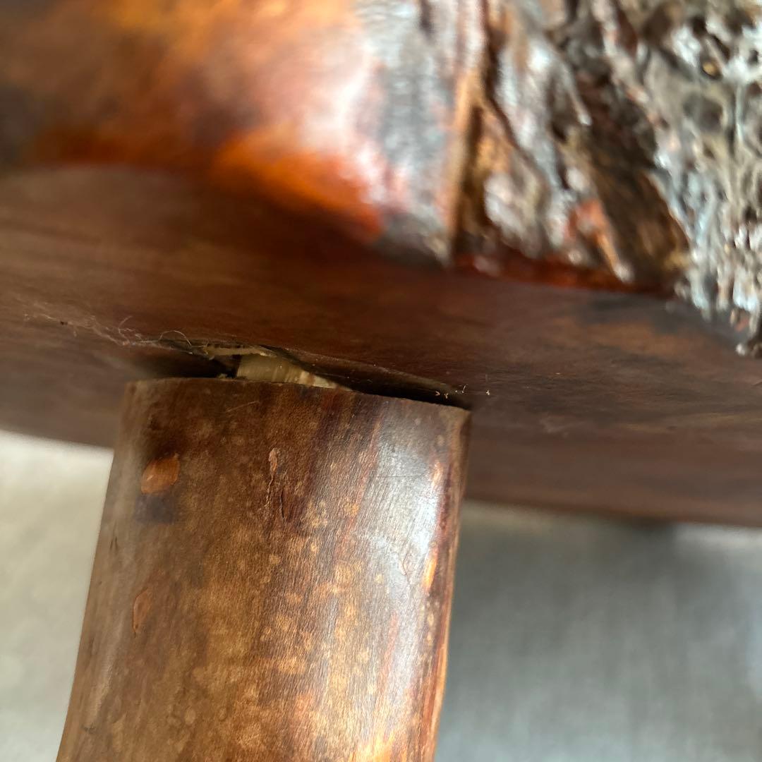 木製自然形状座卓