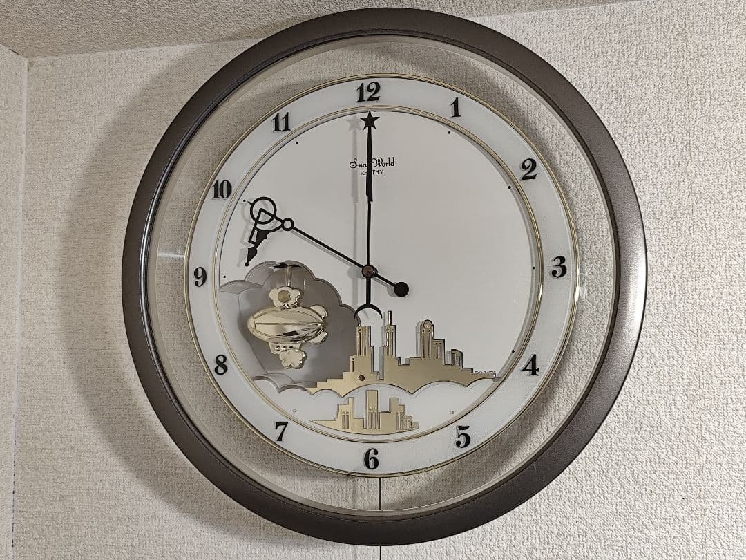 スモールワールド ホバー からくり時計 メロディ 遊針 動作確認済み レア 白