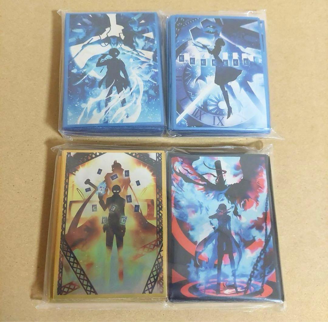 ペルソナ　メタリック　影絵　カード　デッキシールド　スリーブ　4種セット