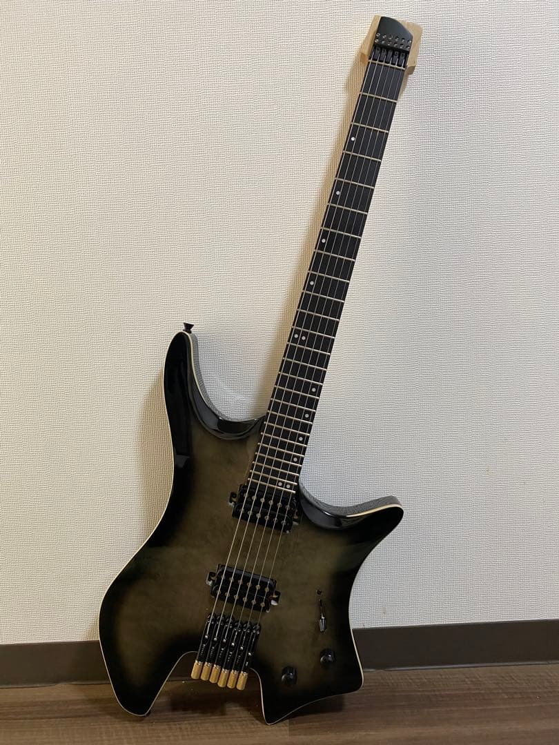 ◆6st Headless Guitar See Thru Black