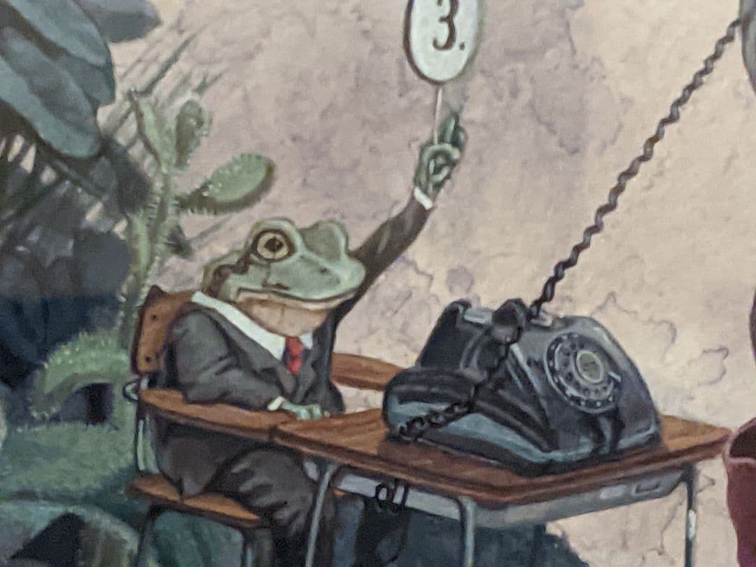 絵画　少女　水彩画