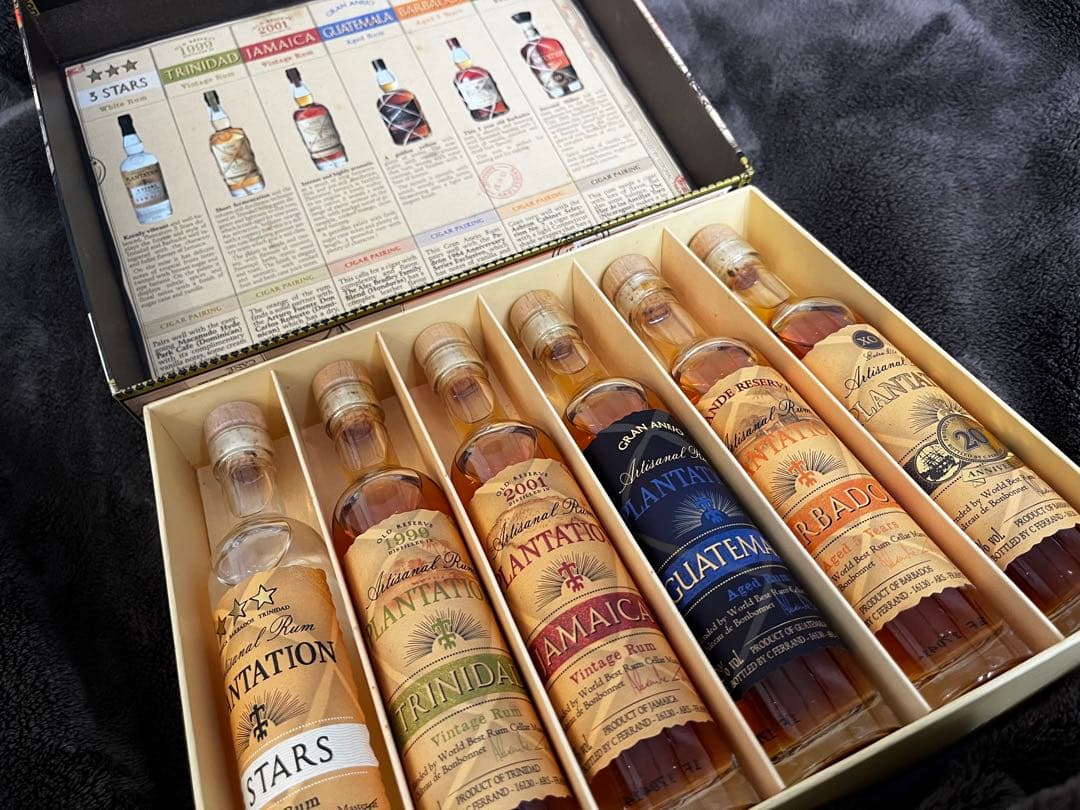 Plantation Rum ラム酒シガーボックス入り5種セット ギフト用に