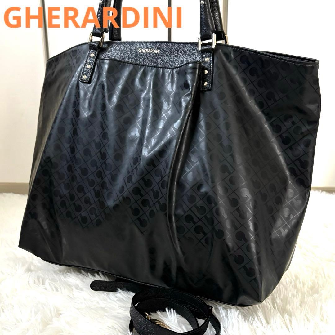 極美品✨ゲラルディーニ　ショルダーバッグ　バイーラ 2way スタッズ ソフティ