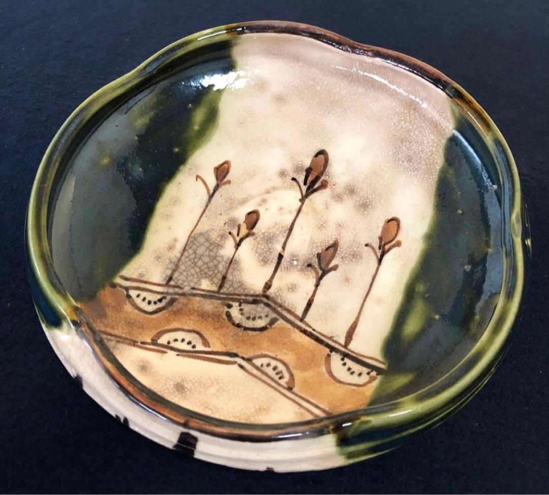 《R》織部 深皿 銘々皿 鉢 向付 10客 懐石 260107か5