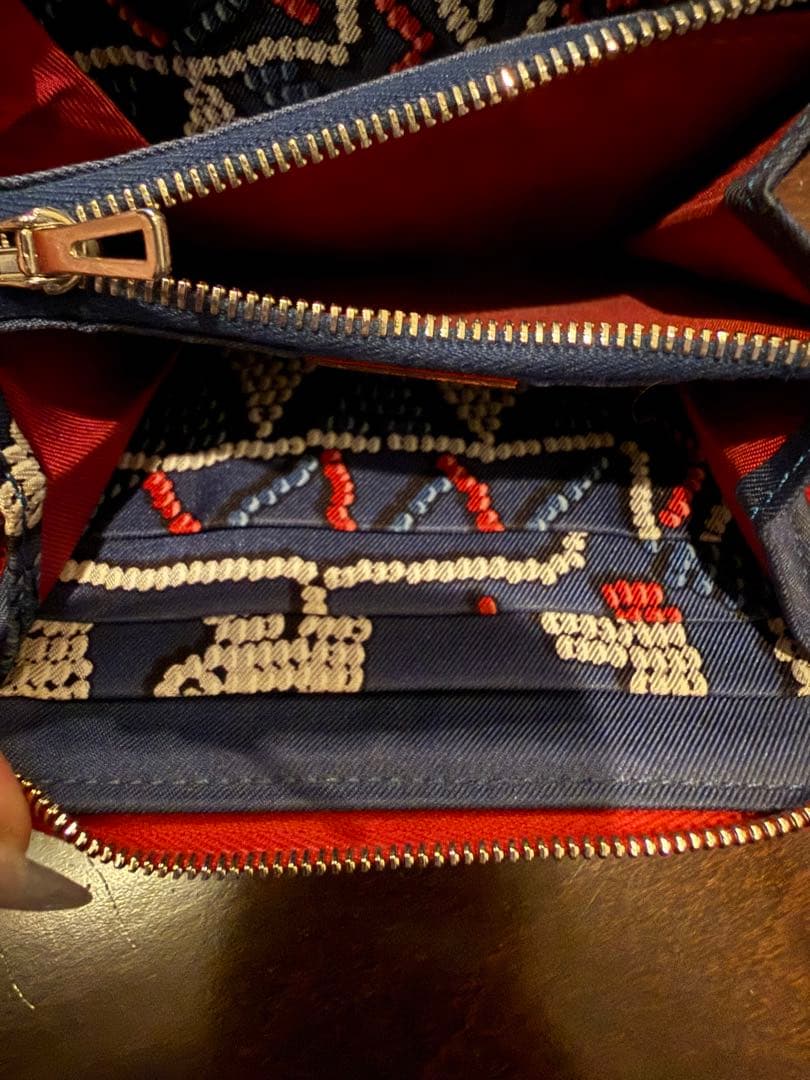 エルメス アザップ シルクイン コンパクト 刻印□P 2012年製 レッド 赤