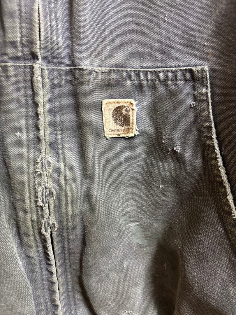 ダメージ加工　Carhartt フード付きジャケット グレー
